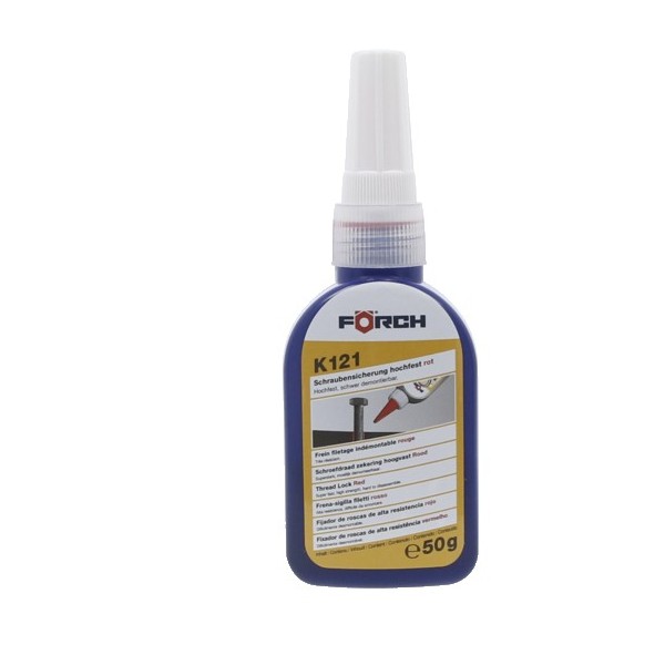 Frein filetage indémontable rouge K121 Frein filetage indémontable rouge K121