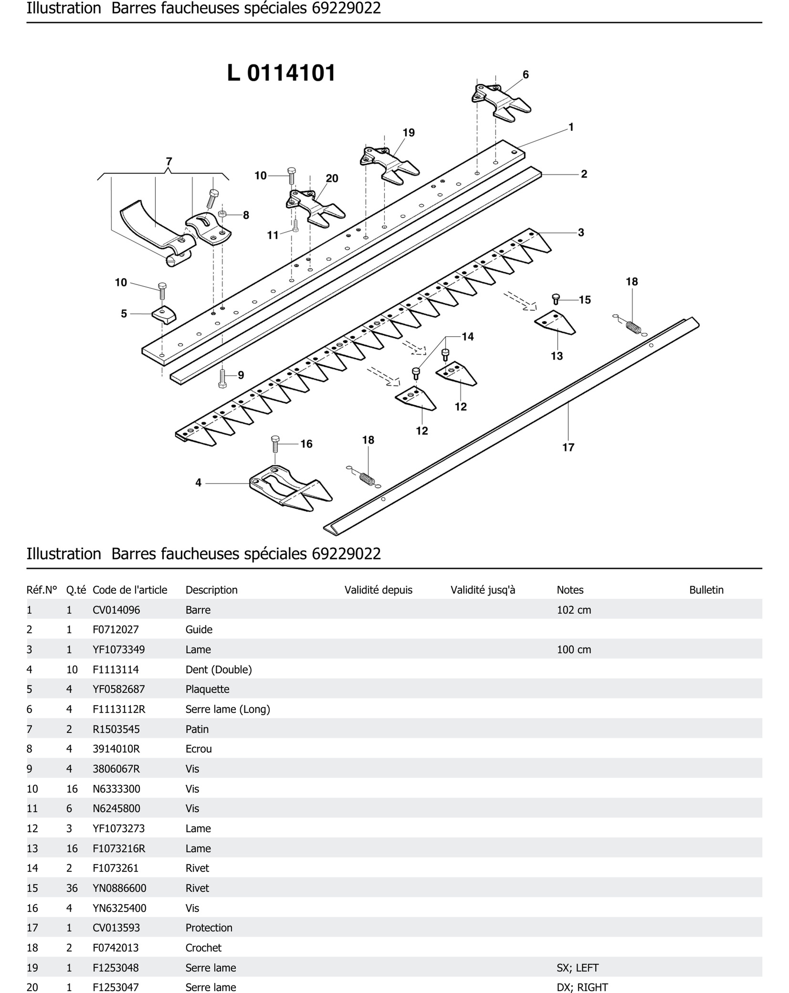 Barres Faucheuses Spéciales 69229022