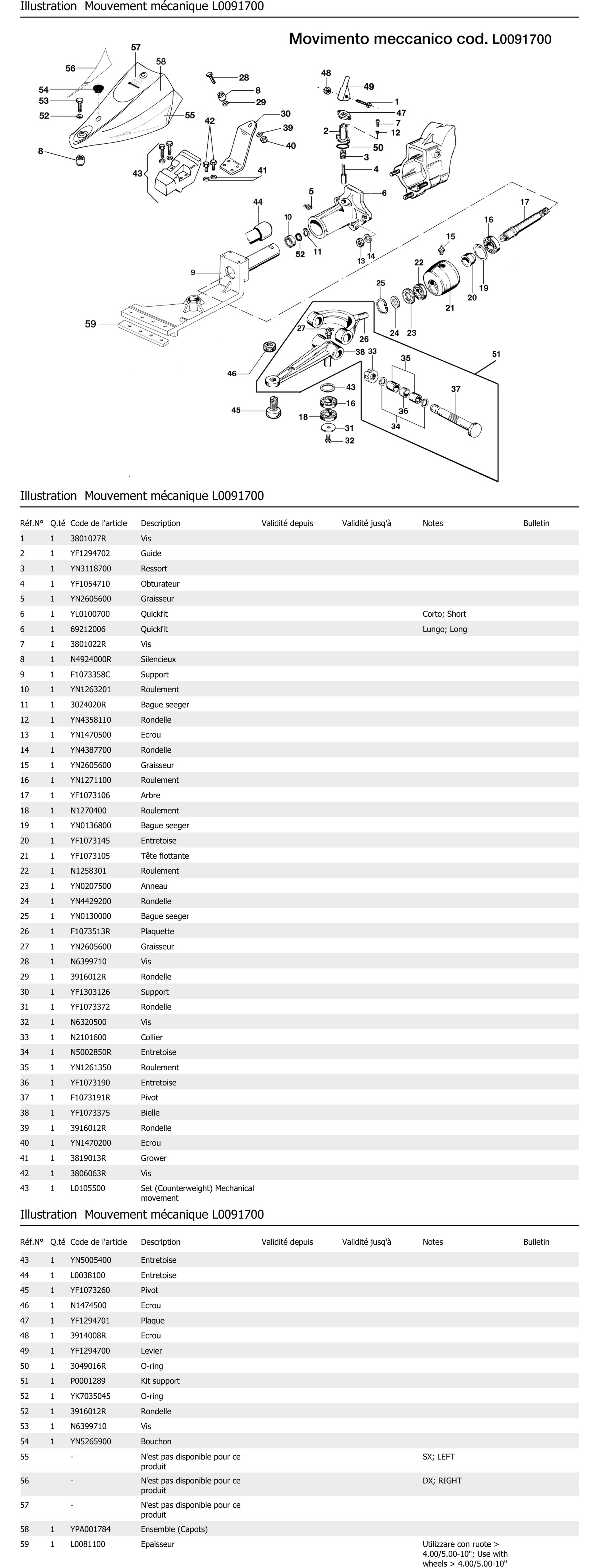 Mouvement Mécanique L0091700