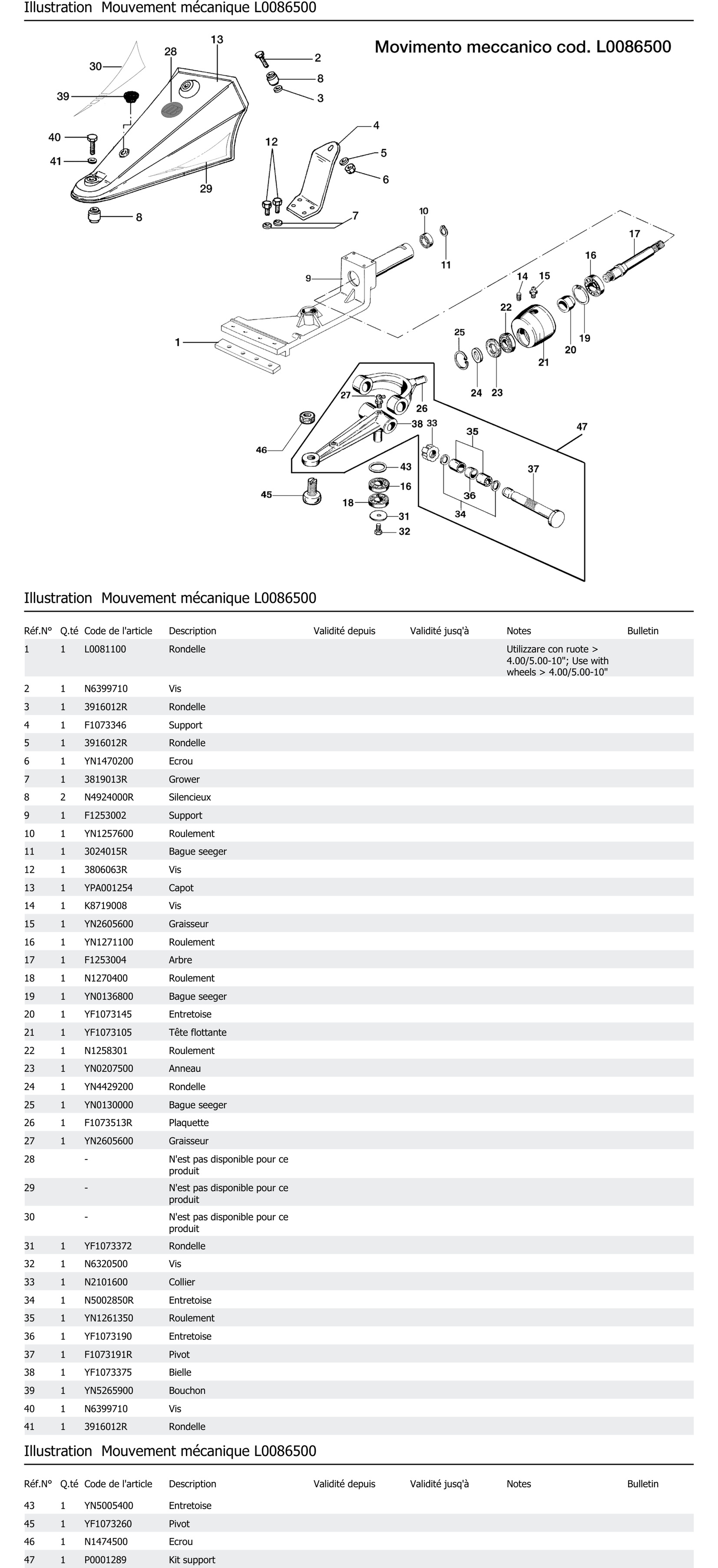 Mouvement Mécanique L0086500