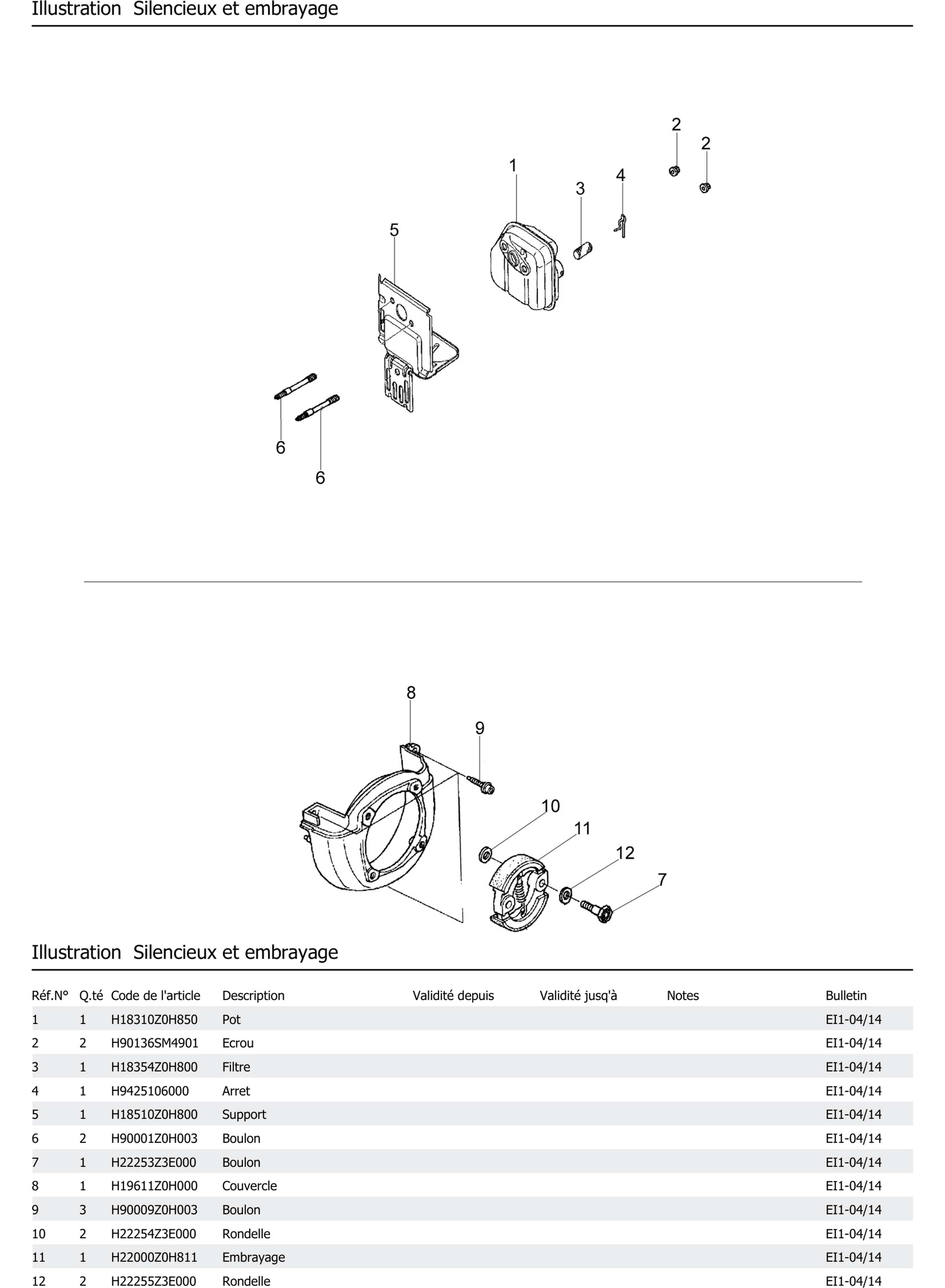 Silencieux Et Embrayage