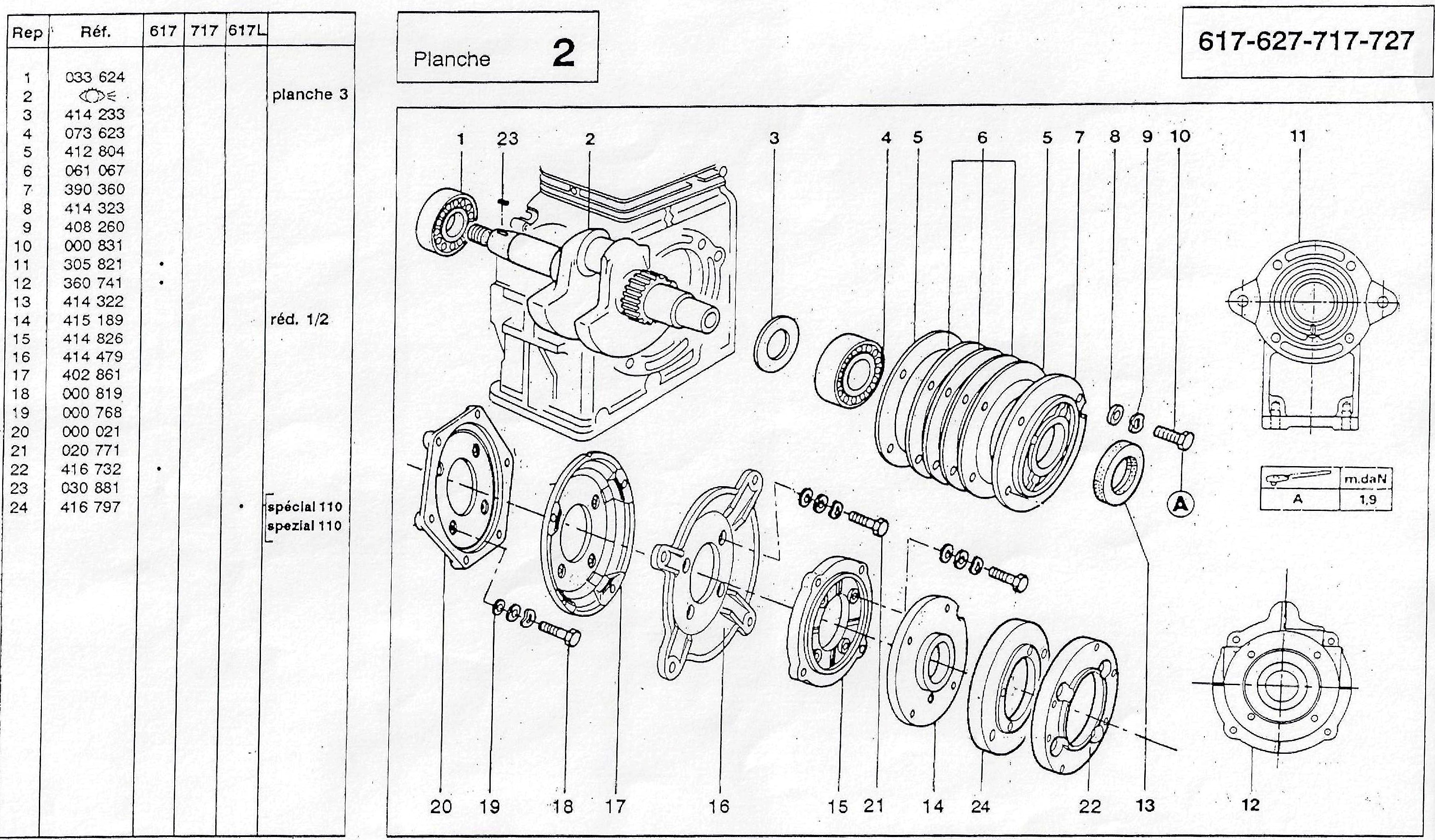 bride moteur