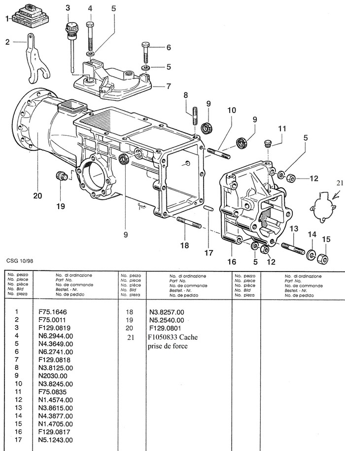 BOITE DE VITESSE POUR STAUB RANCHER MASTERPLUS